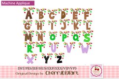 Reindeer Monograms Alphabet machine embroidery bundle 2312K Product Image 1