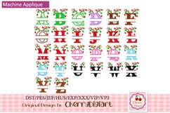 Reindeer Split Monograms Letters embroidery bundle 2312Y Product Image 1