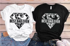 Father's Day SVG PNG DXF EPS Best Dad Ever SVG File Dad SVG Product Image 3