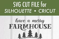 Merry Farmhouse Christmas - Old Truck SVG DXF Product Image 3