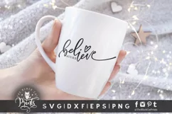 Believe SVG | Christian SVG | Bible Verse SVG Cut File Product Image 2