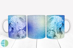 Flower Mug Sublimation Silhouette Coffee Mug Wrap Bundle PNG Product Image 2