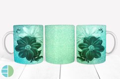 Flower Mug Sublimation Silhouette Coffee Mug Wrap Bundle PNG Product Image 6