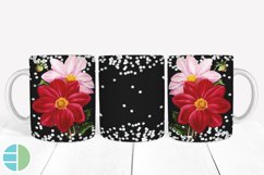 Mug Sublimation Designs - Vintage Flower Coffee Mug Wraps Product Image 4