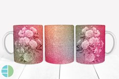 Flower Mug Sublimation Silhouette Coffee Mug Wrap Bundle PNG Product Image 5