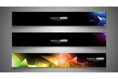 banner collection. abstract background with luminous Product Image 1