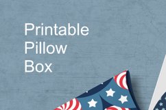 Printable Small Pillow Box for Patriotic Holidays Gifts Product Image 4