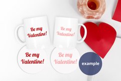 2 Mugs & 2 Round Coasters mockup Valentine's Day, PSD & JPG Product Image 3