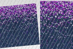 Denim and Purple Glitter Tumbler Sublimation Files Product Image 2