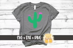 Cactus - Flower SVG File - SVG PNG DXF Cut Files Product Image 1
