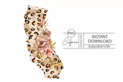 California png files for sublimation. Leopard clipart Product Image 1