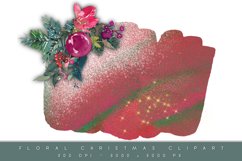 Christmas Decoration Design, Floral Holiday Clipart Product Image 1