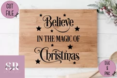 Believe in the magic of christmas bauble| vinyl cutting | Product Image 6