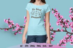 Be Kind to Yourself Hand Lettering SVG Product Image 1