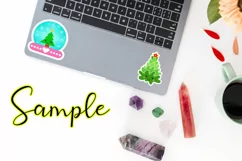 Kawaii Christmas Stickers I Holiday Planner Stickers Product Image 3