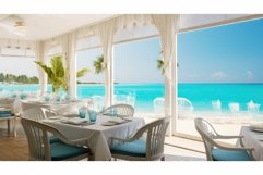 lively bright restaurant background Product Image 1