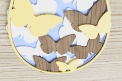 Easter laser cut file - Butterfly Egg Product Image 3