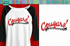 Cougars SVG File, Cougars Sports Team SVG, Cougar Spirit SVG Product Image 1