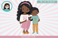 Mom and son clipart Product Image 1