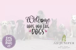 Hope You Like Dogs SVG Files, Funny Front Door SVG Product Image 2