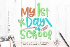 My First day of school SVG PNG EPS DXF Product Image 4