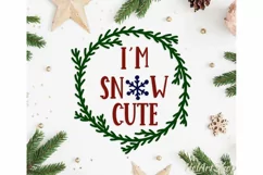 I'm snow Cute baby onesie design svg cutting file Product Image 1
