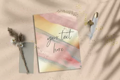 Gold Watercolor Brush Strokes Jpg-Png Product Image 3