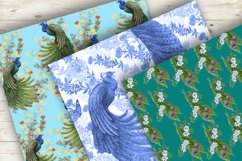 Seamless Pattern Peacocks Product Image 3
