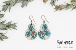 Ruffled Butterfly Laser Engrave Earring Download Product Image 1