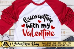 Valentine's Day Mask SVG Covid 2020 SVG Funny Face Mask SVG Product Image 2