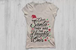 dear santa they are the naughty ones svg, christmas svg. Product Image 2