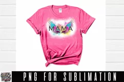 Mama watercolor Sublimation Design|Angel Wings Product Image 3
