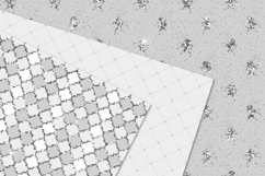 Gray and Silver Glitter Digital Paper Product Image 2