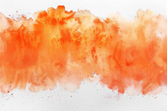 Orange Watercolor Painting Background Wallpaper Product Image 1