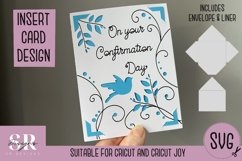 Confirmation insert card | Paper cutting | Cricut Joy card Product Image 1