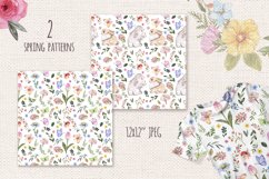 Easter Bunnies Watercolor Cute Baby Rabbit Animal Clipart Product Image 10