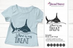 Funny Shark SVG | Trick or Treat SVG | Halloween Product Image 1