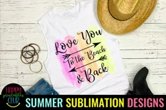 Love You to the Beach Sublimation I Summer Sublimation Product Image 1