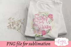 Father of the groom sublimation design, wedding sublimation Product Image 3