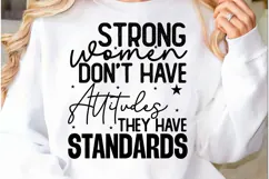 Strong Woman SVG Girl Power, Motivational Tshirt Product Image 1