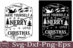 Christmas Round sign Svg holiday quotes Svg design Christmas Product Image 1