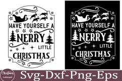 Christmas Round sign Svg holiday quotes Svg design Christmas Product Image 1