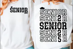 Class of Senior 2025 Svg, Graduation PNG Product Image 1