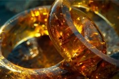 Amber resin closeup with sunlight reflections Product Image 1