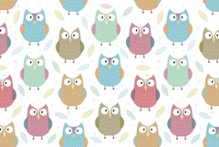 Winter Owls: patterns, cards and elements Product Image 5