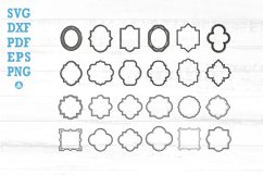 Label frames, frame SVG, border design, decorative labels Product Image 1