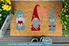 Valentine Gnomes SVG, Sublimation, Printable Product Image 1
