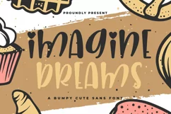 Imagine Dreams - A Bumpy Cute Sans Font - Free Font of The Week Product Image 1