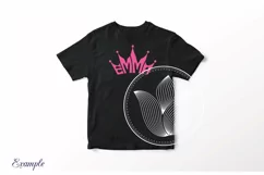 Emma SVG Word Art in crown shape Product Image 2