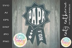 Papa Father&#039;s Day Award SVG Cut File Product Image 1